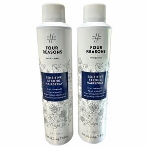 Four Reasons No Nothing Sensitive Strong Hairspray 7.5 oz Lot of 2 NEW